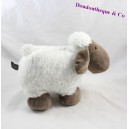 Peluche mouton ATMOSPHERA blanc marron 23 cm