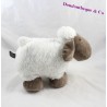 Peluche mouton ATMOSPHERA blanc marron 23 cm