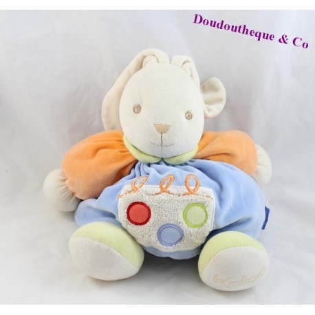 Hase Kuscheltier KALOO Luftschlangen blau Konfetti 25 cm