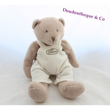 Peluche ours THE PLUSHIES COLLECTION BY LOMBOK Bizou beige