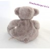 Doudou bear DPAM gray taupe sitting From the same to the same 22 cm