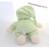 Doudou peluche Ours vert Baby Bear GIPSY 26 cm lune  	