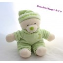 Peluche ours GIPSY vert Baby bear lune bonnet de nuit 27 cm