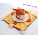 Doudou plat Ours Cannelle DOUDOU ET COMPAGNIE collector orange 26 cm