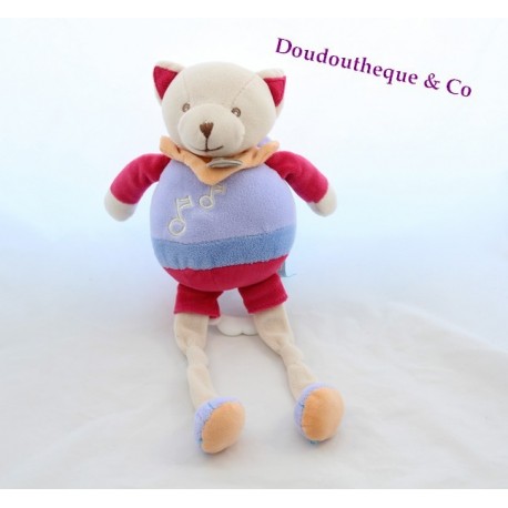 Doudou Chat BABY NAT' Mme Miaou marionnette beige et rose Doudou Chat BABY NAT' Mme Miaou marionnette beige et rose