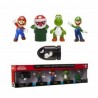 Pack de 5 figurines de collection Super Mario NINTENDO Abyss Corp