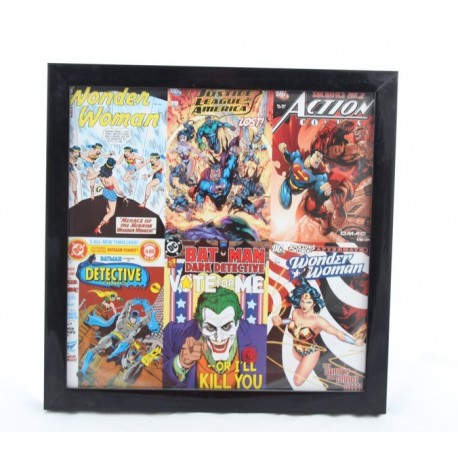 Cadre DC Comics image Justice ligue noir super héros encadré noir 26 cm Cadre DC Comics image Justice ligue noir super héros encadré noir 26 cm