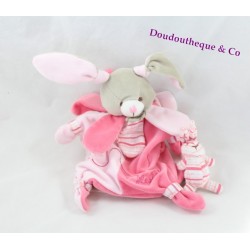 Doudou puppet pink petals Célestine DOUDOU and company Bunny