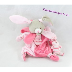 Doudou puppet pink petals Célestine DOUDOU and company Bunny