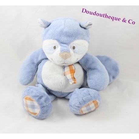 Doudou William raton laveur NOUKIE'S William et Henry peluche PM 25 cm