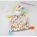 Doudou giraffe flat BABY CLUB C & A corners multicolored 26 cm