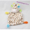 Doudou Giraffe BABY CLUB C & A flache Ecken bunte 26 cm