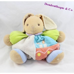 Doudou patapouf lapin KALOO collection anniversaire, bougies 26 cm 