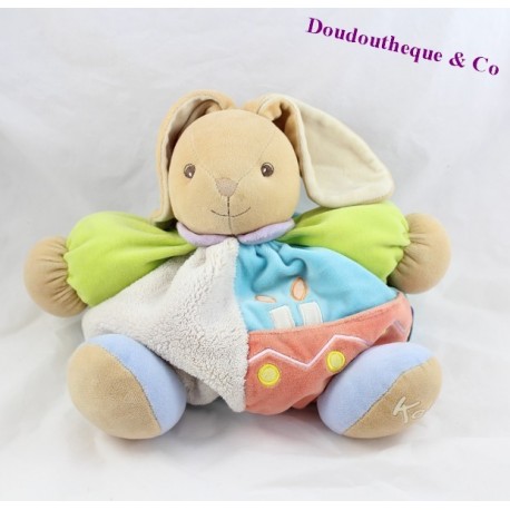 Doudou patapouf lapin KALOO collection anniversaire, bougies 26 cm Doudou patapouf lapin KALOO collection anniversaire, bougies 26 cm