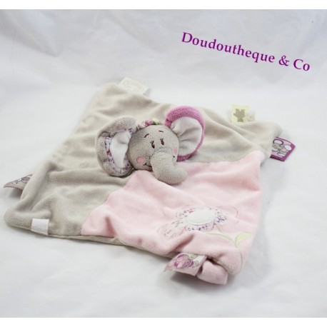 Flaches Kuscheltier Tidou Elefant Kali NOUKIE'S Puppensauger anbringen Flaches Kuscheltier Tidou Elefant Kali NOUKIE'S Puppensauger anbringen