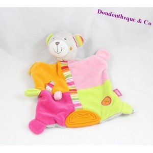 Bär flache Doudou BABYSUN Beißring Bell 27 cm