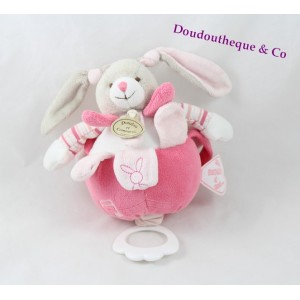 Doudou musical lapin Celestine DOUDOU ET COMPAGNIE 20cm