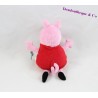 Peluche Peppa Pig PMS cochon rose habit rouge 18 cm