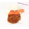 Doudou marionnette chat DOUDOU ET COMPAGNIE chaton orange marron 25 cm