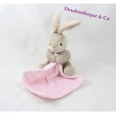 Doudou Kaninchen Weizen Korn rosa Taschentuch Süßigkeiten 30 cm