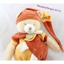 Teddy bears DOUDOU and company cinnamon collector orange 40 cm