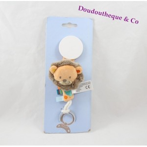 Doudou plat Chien NATTOU bleu orange rouge voiture noeuds