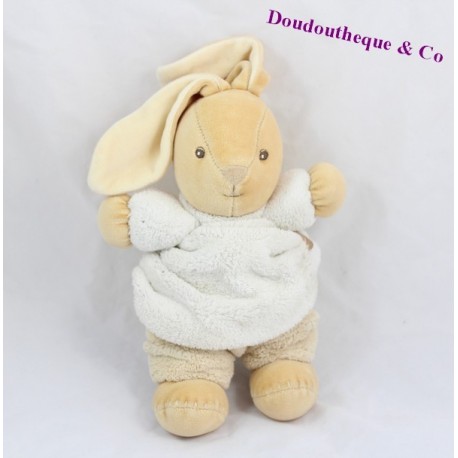 Doudou lapin KALOO Sable pull pantalon 28 cm