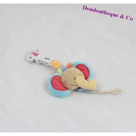 Attached lollipop elephant NATTOU Oasis attached nipple 23 cm