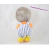 Peluche doudou T'choupi JEMINI escargot dans les mains salopette 19 cm