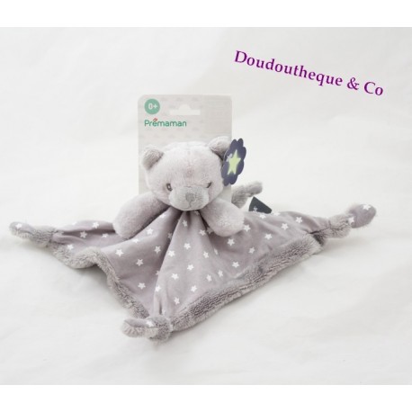 Doudou plat ours ORCHESTRA motif pois multicolore 