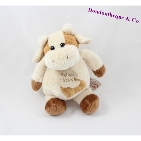 Kuscheltier Kuh STORY OF A BEAR beige braun 15 cm Kuscheltier Kuh STORY OF A BEAR beige braun 15 cm