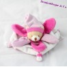 Mini flat soft bear DOUDOU AND COMPAGNIE Collector rose petal DC2790 16 cm