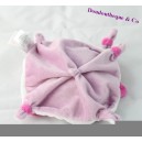 Mini piatto morbido orso DOUDOU e COMPAGNIE Collector petalo di rosa DC2790 16 cm