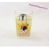 Daffy Duck Glass AMORA Looney Tunes Warner Bros Mustard