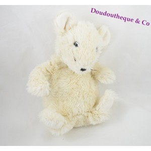 Stuffed white mouse Don and company 25 cm