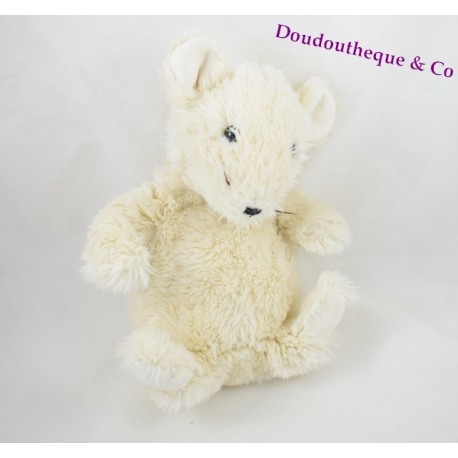 Stuffed white mouse Don and company 25 cm