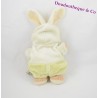 Doudou Bär NICOTOY verkleidet als grünes Kaninchen Kaninchen bestickt 20 cm