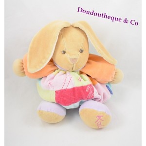 KALOO Hase Plüsch 1 2 3 Lila Rosa Orange Arm 25 cm