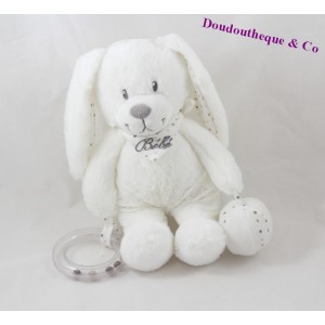 Aktivitätsdecke Kaninchen POMMETTE Baby Plüsch Erwachen Pouet Glocke 25 cm