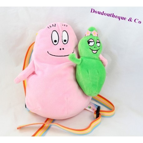 Sac à dos peluche JEMINI Barbapapa et Barbalala 24cm