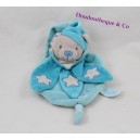 Flat Teddy bear BABY NAT ' the blue Luminescents star 25 cm