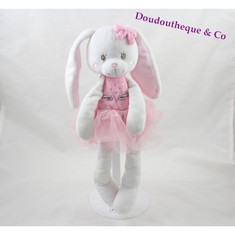 Doudou Kaninchen TEX rosa Tutu star Carrefour 33 cm Doudou Kaninchen TEX rosa Tutu star Carrefour 33 cm
