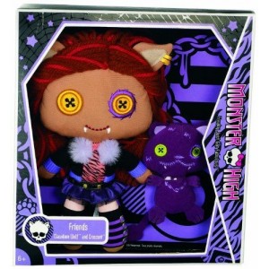 Poupée peluche Draculaura MONSTER HIGH MATTEL 24 cm