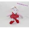 Plush mouse IKEA dress red arms striped crown yellow 28 cm