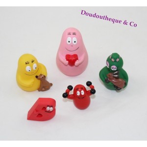 Lot de 5 figurines Barbapapa PLASTOY Pvc jouet