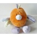 Doudou peluchette Robin bird NOUKIE's orange Arthur and Merlin 15 cm