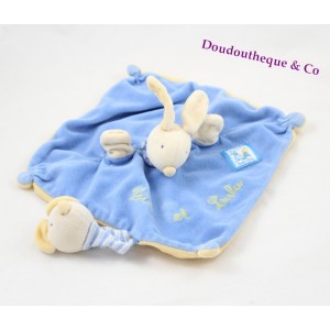 Doudou plat marionnette lapin MOULIN ROTY collection Lise et Lulu