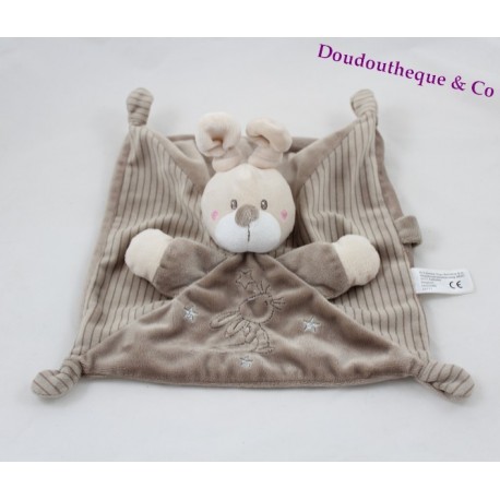 Doudou plat lapin SIMBA TOYS BENELUX marron Laline étoiles Nicotoy 25 cm Doudou plat lapin SIMBA TOYS BENELUX marron Laline étoiles Nicotoy 25 cm