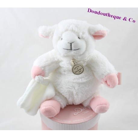 Lapin Bio Doudou et Compagnie mouchoir 14 cm