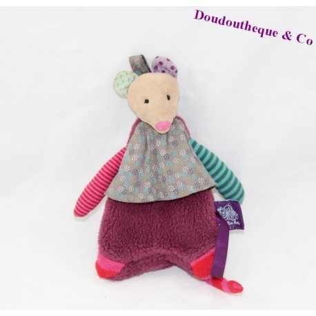 Porte monnaie souris MOULIN ROTY Les Jolis Pas Beaux violet vert 16 cm Porte monnaie souris MOULIN ROTY Les Jolis Pas Beaux violet vert 16 cm